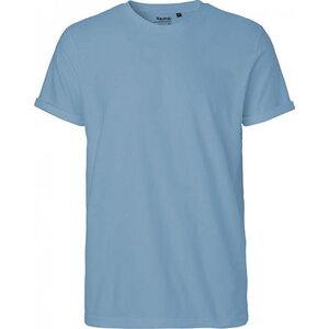 Neutral Moderní pánské organické tričko s ohnutými konci rukávů Barva: Dusty Indigo, Velikost: L NE60012