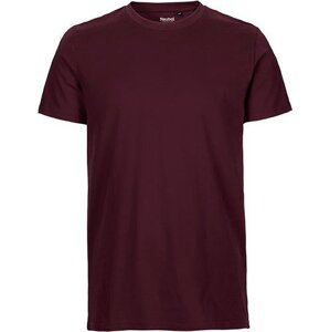 Neutral Pánské organické tričko v úzkém slim-fit střihu Barva: Červená vínová, Velikost: 3XL NE61001