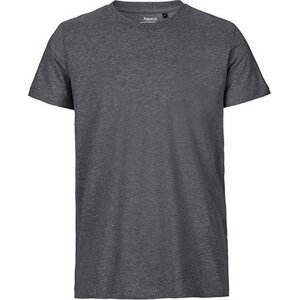 Neutral Pánské organické tričko v úzkém slim-fit střihu Barva: šedá tmavá melír, Velikost: 3XL NE61001