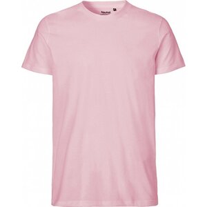Neutral Pánské organické tričko v úzkém slim-fit střihu Barva: růžová světlá, Velikost: 3XL NE61001