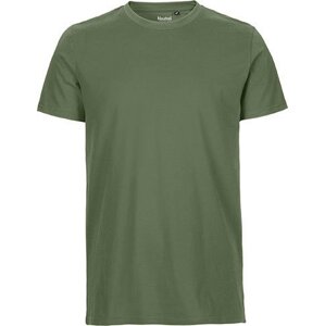 Neutral Pánské organické tričko v úzkém slim-fit střihu Barva: zelená vojenská, Velikost: 3XL NE61001