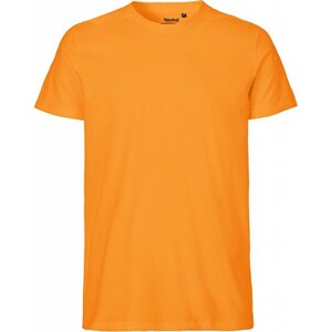 Neutral Pánské organické tričko v úzkém slim-fit střihu Barva: Okay Orange, Velikost: 3XL NE61001