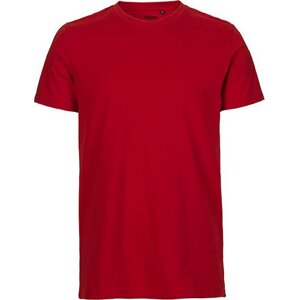 Neutral Pánské organické tričko v úzkém slim-fit střihu Barva: Červená, Velikost: XXL NE61001