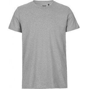 Neutral Pánské organické tričko v úzkém slim-fit střihu Barva: Šedá, Velikost: 3XL NE61001