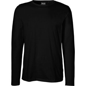 Neutral Moderní pánské organické triko s dlouhými rukávy Barva: Černá, Velikost: 4XL NE61050