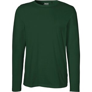 Neutral Moderní pánské organické triko s dlouhými rukávy Barva: Zelená lahvová, Velikost: 3XL NE61050