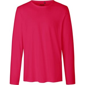 Neutral Moderní pánské organické triko s dlouhými rukávy Barva: Růžová, Velikost: 3XL NE61050