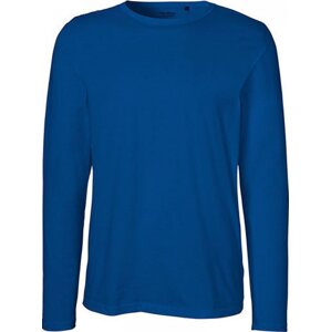 Neutral Moderní pánské organické triko s dlouhými rukávy Barva: modrá královská, Velikost: L NE61050