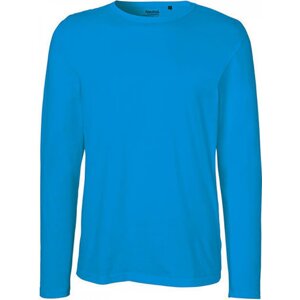 Neutral Moderní pánské organické triko s dlouhými rukávy Barva: modrá safírová, Velikost: 3XL NE61050
