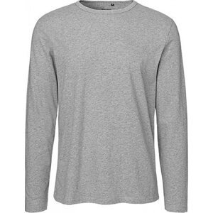 Neutral Moderní pánské organické triko s dlouhými rukávy Barva: Sport Grey, Velikost: XS NE61050