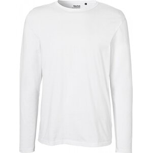 Neutral Moderní pánské organické triko s dlouhými rukávy Barva: Bílá, Velikost: 3XL NE61050