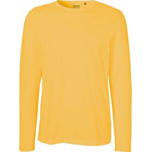 Neutral Moderní pánské organické triko s dlouhými rukávy Barva: Žlutá, Velikost: 3XL NE61050