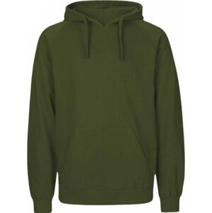Neutral Pánská klokánka z organické bavlny a dvojitou kapucí Barva: zelená vojenská, Velikost: XL NE63101