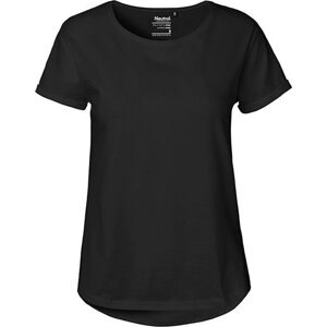 Neutral Dámské organické tričko s ohnutými rukávky a kulatým lemem Barva: Černá, Velikost: XS NE80012