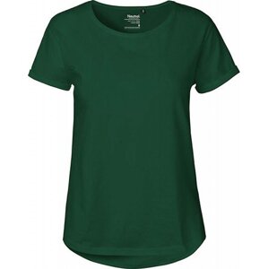 Neutral Dámské organické tričko s ohnutými rukávky a kulatým lemem Barva: Zelená lahvová, Velikost: L NE80012