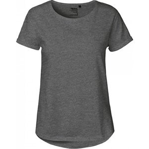 Neutral Dámské organické tričko s ohnutými rukávky a kulatým lemem Barva: šedá tmavá melír, Velikost: L NE80012