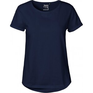 Neutral Dámské organické tričko s ohnutými rukávky a kulatým lemem Barva: modrá námořní, Velikost: L NE80012