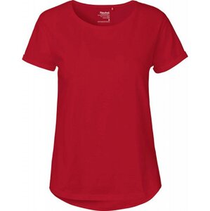 Neutral Dámské organické tričko s ohnutými rukávky a kulatým lemem Barva: Červená, Velikost: L NE80012