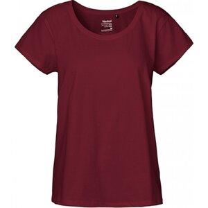 Dámské volné tričko Neutral z organické bavlny 155 g/m Barva: Červená vínová, Velikost: S NE81003