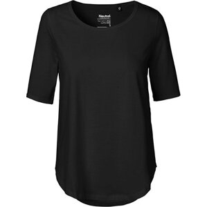 Dámské organické tričko Neutral s polovičními rukávy a kulatým lemem Barva: Černá, Velikost: L NE81004