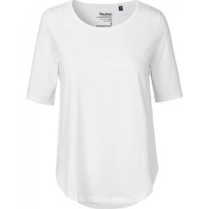 Dámské organické tričko Neutral s polovičními rukávy a kulatým lemem Barva: Bílá, Velikost: L NE81004