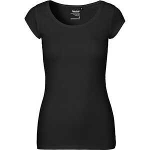 Dámské organické tričko Neutral se širokým výstřihem Barva: Černá, Velikost: L NE81010