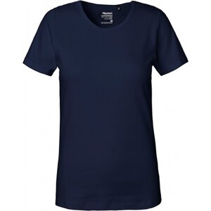 Silnější dámské organické tričko Neutral z úpletu Interlock Barva: modrá námořní, Velikost: XL NE81029