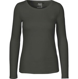 Fairtrade bavlněné tričko Neutral s dlouhým rukávem Barva: šedá uhlová, Velikost: L NE81050