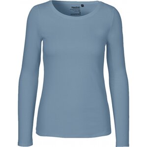 Fairtrade bavlněné tričko Neutral s dlouhým rukávem Barva: Dusty Indigo, Velikost: XL NE81050