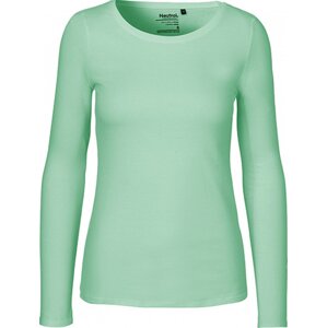 Fairtrade bavlněné tričko Neutral s dlouhým rukávem Barva: Dusty Mint, Velikost: L NE81050