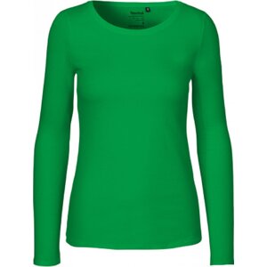 Fairtrade bavlněné tričko Neutral s dlouhým rukávem Barva: Zelená, Velikost: L NE81050