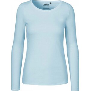 Fairtrade bavlněné tričko Neutral s dlouhým rukávem Barva: modrá světlá, Velikost: L NE81050