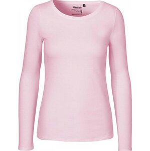 Fairtrade bavlněné tričko Neutral s dlouhým rukávem Barva: růžová světlá, Velikost: L NE81050