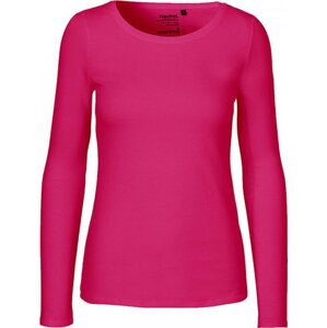 Fairtrade bavlněné tričko Neutral s dlouhým rukávem Barva: Růžová, Velikost: L NE81050