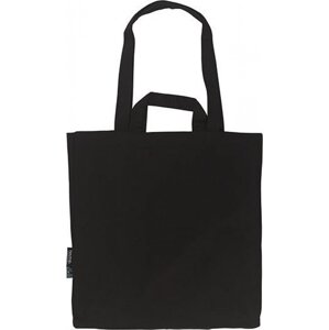 Neutral Pevná Fairtrade nákupní taška z organické bavlny s dvojitým uchem Barva: Černá, Velikost: 38 x 42 cm NE90030