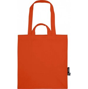 Neutral Pevná Fairtrade nákupní taška z organické bavlny s dvojitým uchem Barva: Oranžová, Velikost: 35 x 38 cm NE90030