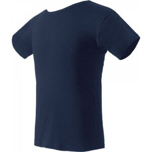 Nath Bavlněné tričko K1 z poločesané bavlny s bočními švy Barva: Modrá námořní tmavá, Velikost: M NH140