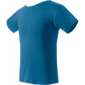 Nath Bavlněné tričko K1 z poločesané bavlny s bočními švy Barva: modrá indigo, Velikost: XXL NH140