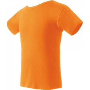 Nath Bavlněné tričko K1 z poločesané bavlny s bočními švy Barva: Oranžová, Velikost: L NH140