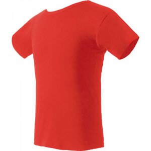 Nath Bavlněné tričko K1 z poločesané bavlny s bočními švy Barva: Červená, Velikost: L NH140