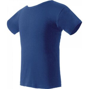 Nath Bavlněné tričko K1 z poločesané bavlny s bočními švy Barva: modrá královská, Velikost: M NH140