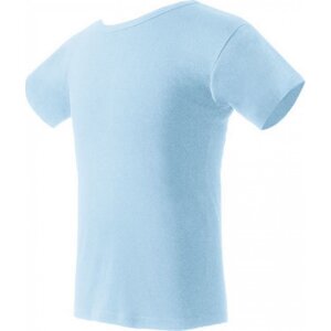 Nath Bavlněné tričko K1 z poločesané bavlny s bočními švy Barva: modrá nebeská, Velikost: L NH140