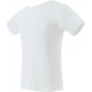 Nath Bavlněné tričko K1 z poločesané bavlny s bočními švy Barva: Bílá, Velikost: L NH140