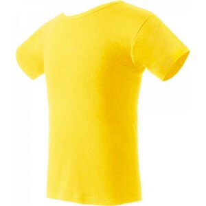 Nath Bavlněné tričko K1 z poločesané bavlny s bočními švy Barva: Žlutá, Velikost: L NH140