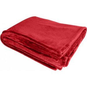 Printwear Hřejivá deka z polyesteru 200 x 150 cm Barva: Červená NT1521