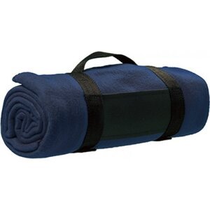 Printwear Flísová deka Winchester s nylonovým popruhem Barva: Modrá, Velikost: 160 x 125 cm NT1761