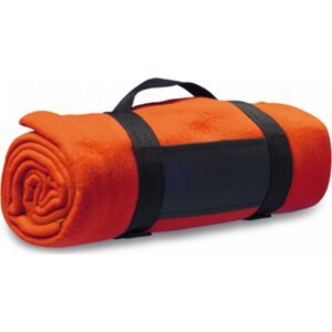 Printwear Flísová deka Winchester s nylonovým popruhem Barva: Oranžová, Velikost: 160 x 125 cm NT1761