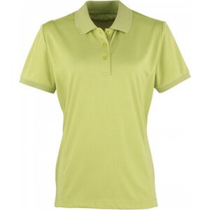 Premier Workwear Prodloužená dámská polokošile Coolchecker Piqué Barva: Limetková žlutá, Velikost: S PW616