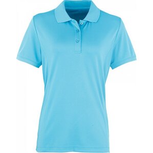 Premier Workwear Prodloužená dámská polokošile Coolchecker Piqué Barva: modrá tyrkysová, Velikost: L PW616