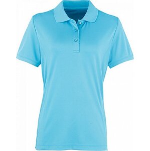 Premier Workwear Prodloužená dámská polokošile Coolchecker Piqué Barva: modrá tyrkysová, Velikost: M PW616